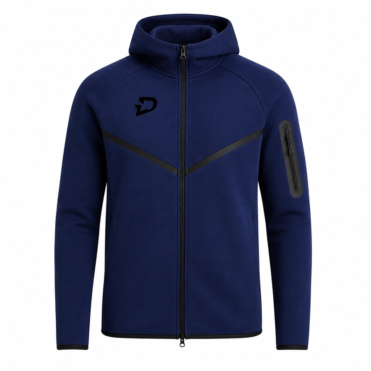 Felpa Full-Zip Tech Brooklyn, colore Col. 703 · Blu navy