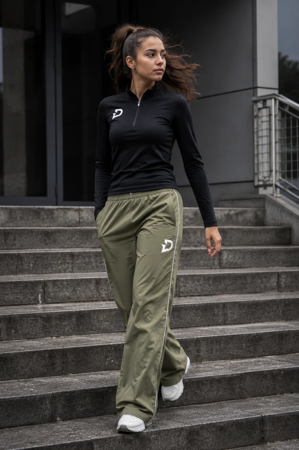 Pantalon Track Wide-Leg Segovia — photo 1